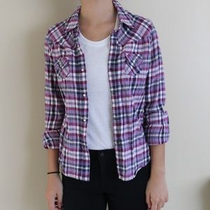 Flannel button up shirt